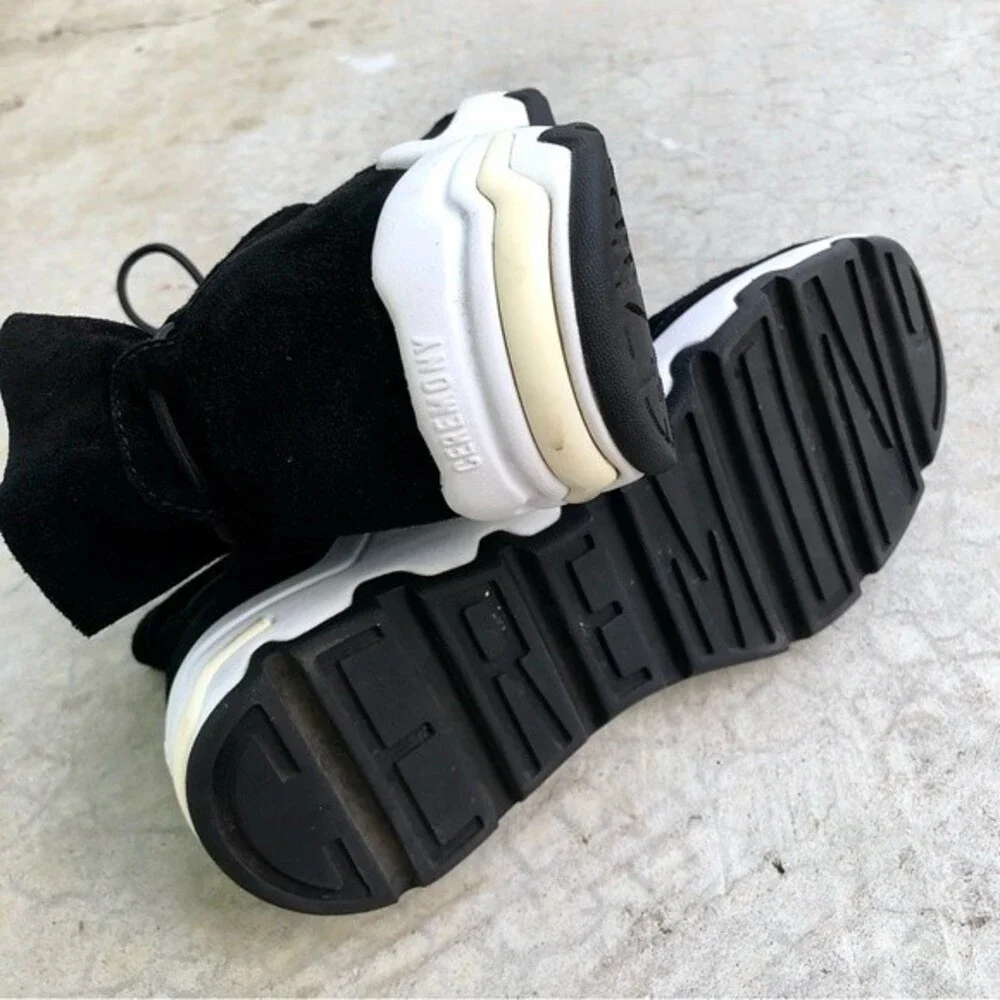 Opening Ceremony Ikke Black Suede Sneakers Athletic Shoes Booties Euro 36